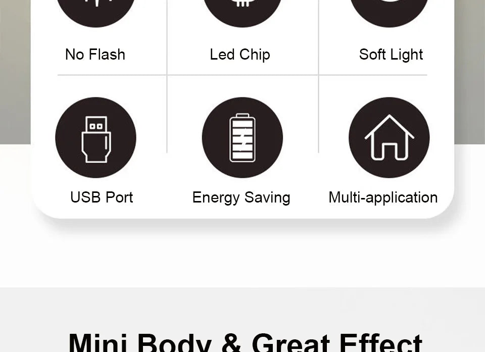 USB Light Plug In Lamp LED USB Book Light Eye Protection Reading Light Desk Lamps For Power Bank PC Laptop Notebook Night Light