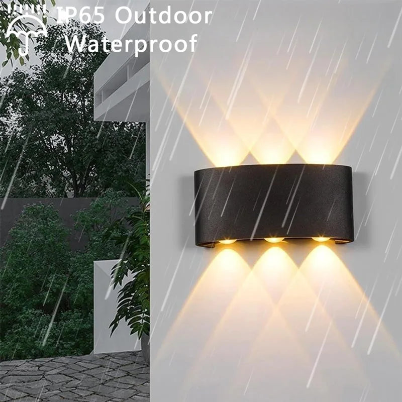 Aluminium binnenwandlamp, waterdichte IP65 LED-wandlamp, buitenverlichting voor in de tuin, slaapkamer, woonkamer, loft, decoratie, trapverlichting