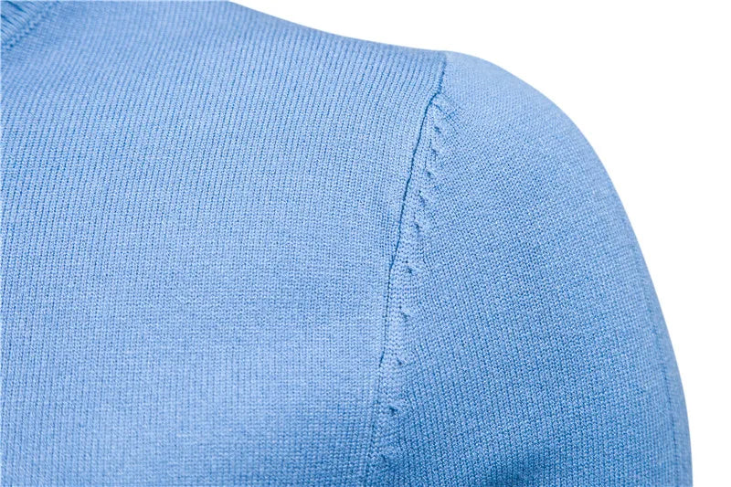 Winter Men's Turtleneck Sweater Casual Solid Colour Warm Pullover High Quality Slim Neck Long Sleeve Sweater For Men