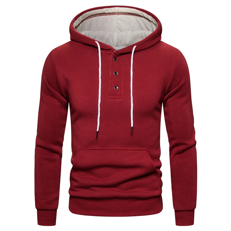 2021 neue Herbst Winter Baumwolle Hoodied Herren Sweatshirts Solide Hoody Fleece Dicken Hoodies Männer Sportswear Zipper Sweatshirts Männer