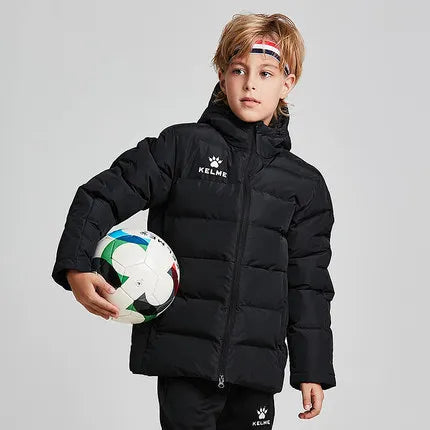 Kids Cotton Clothing Winter Long Jacket Sports Hooded Outwear Baby Children Windproof Warm Outdoor Cotton Coat 3883405