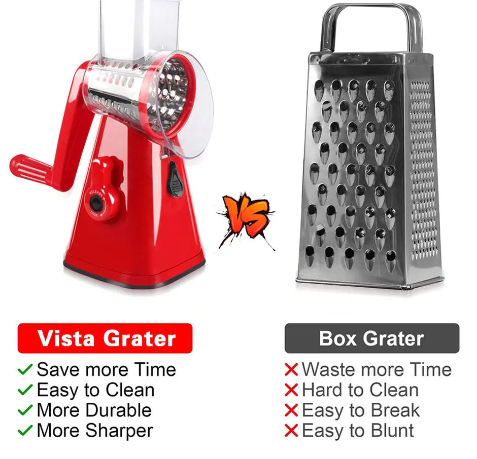 Manual Vegetable Cutter Slicer Kitchen Accessories Multifunctional Round Rotate Mandoline Slicer Potato Cheese Kitchen Gadgets
