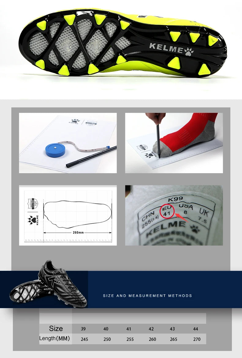 Football Shoes AG Cleats Men Adult Game Training AG Rubber Boots High Cleats Sneakers Professional 6871001
