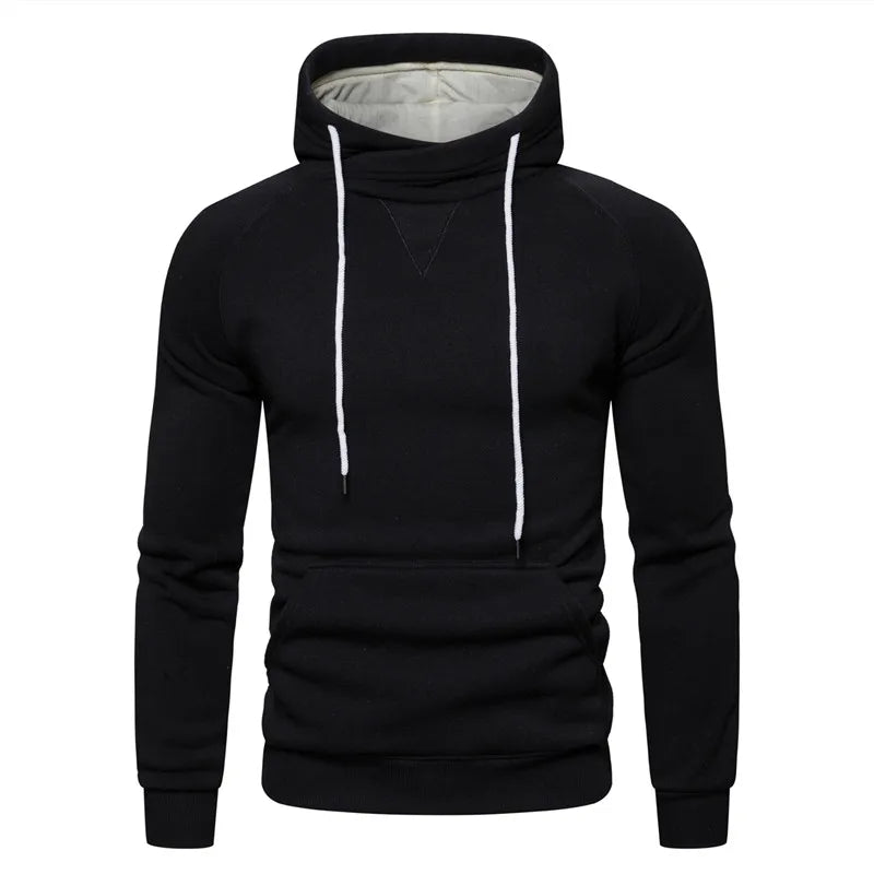 2021 neue Herbst Winter Baumwolle Hoodied Herren Sweatshirts Solide Hoody Fleece Dicken Hoodies Männer Sportswear Zipper Sweatshirts Männer