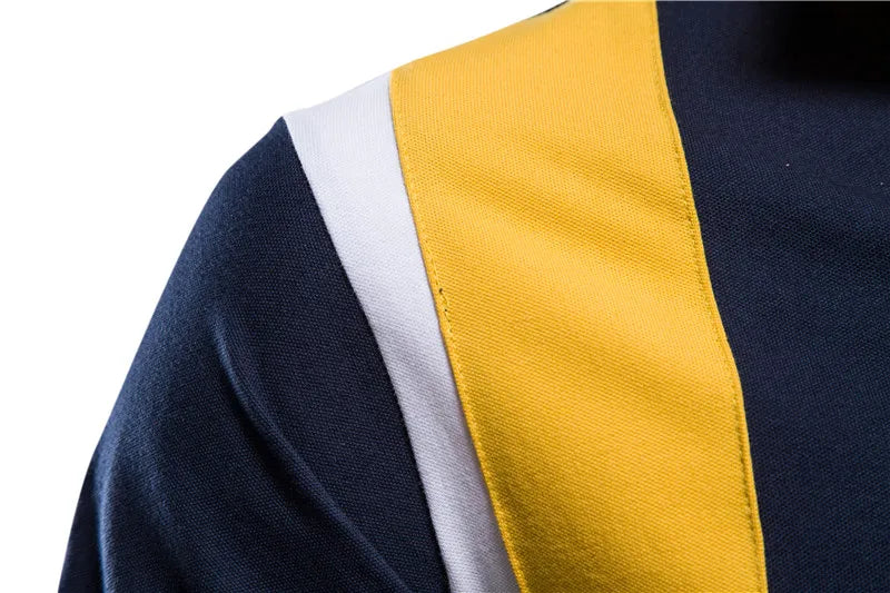 100% katoenen poloshirt met badge-borduurwerk voor heren, korte mouwen, patchwork herenpolo's, zomerkleding van kwaliteitsmerken voor heren