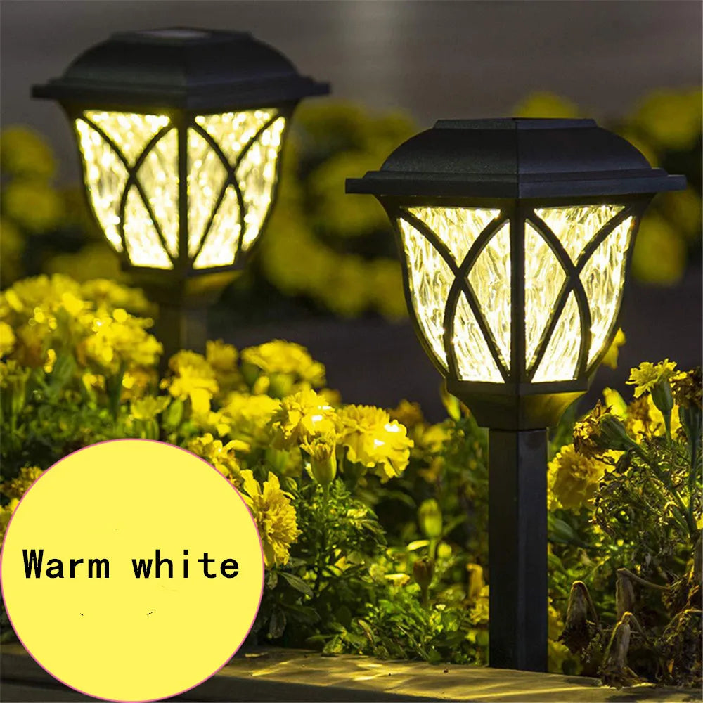 2 stuks Solar Led-verlichting voor buiten, waterdicht, plug-in in de grond, gazonlampen, padverlichting, tuin, patio, tuindecoratie