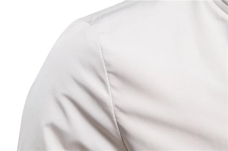 Solid Colour Baseball Jacket Men's Casual Stand Collar Bomber Men's Jackets Autumn High Quality Slim Fit Jackets for Men