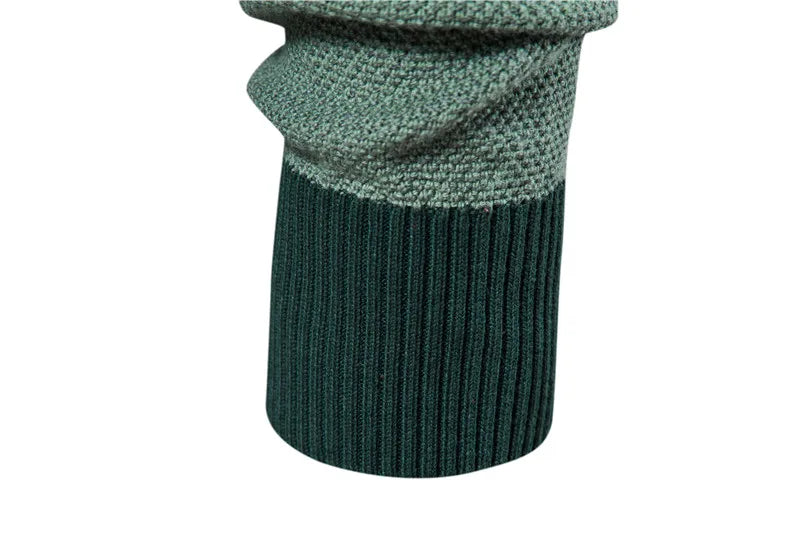 Men's Spliced Cotton Sweater Casual O-neck High Quality Pullover Knitted Sweaters Male New Winter Brand