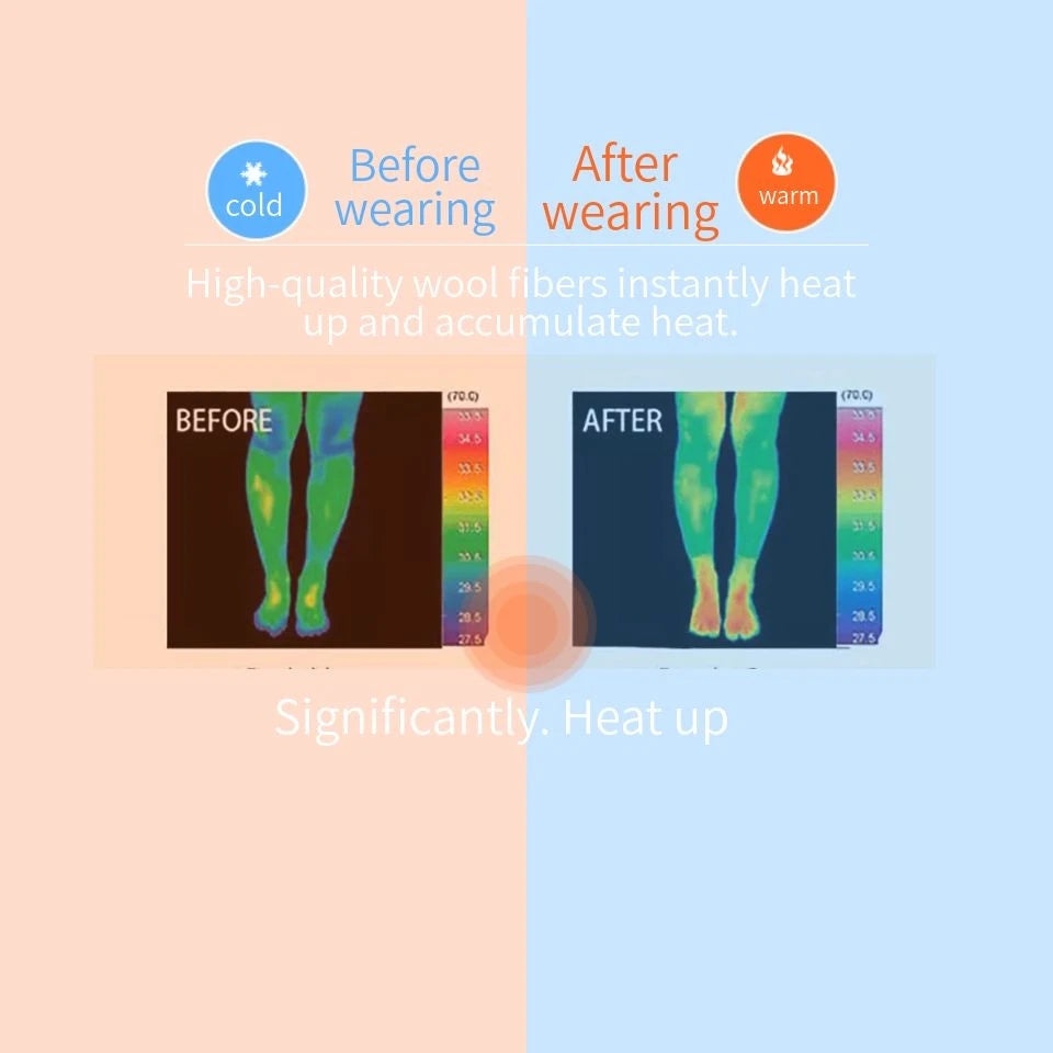 5 Pair Winter Men's Merino Wool Socks Super Thick Warm High Quality Harajuku Retro Snow Casual Antifreeze Cashmere Socks For Men