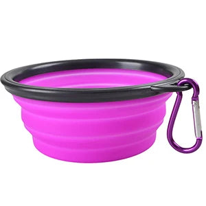 350/1000ml Grote opvouwbare siliconen voerbak voor buiten, draagbare waterbak voor honden, puppyvoer, opvouwbare voerbak voor huisdieren, speelgoed