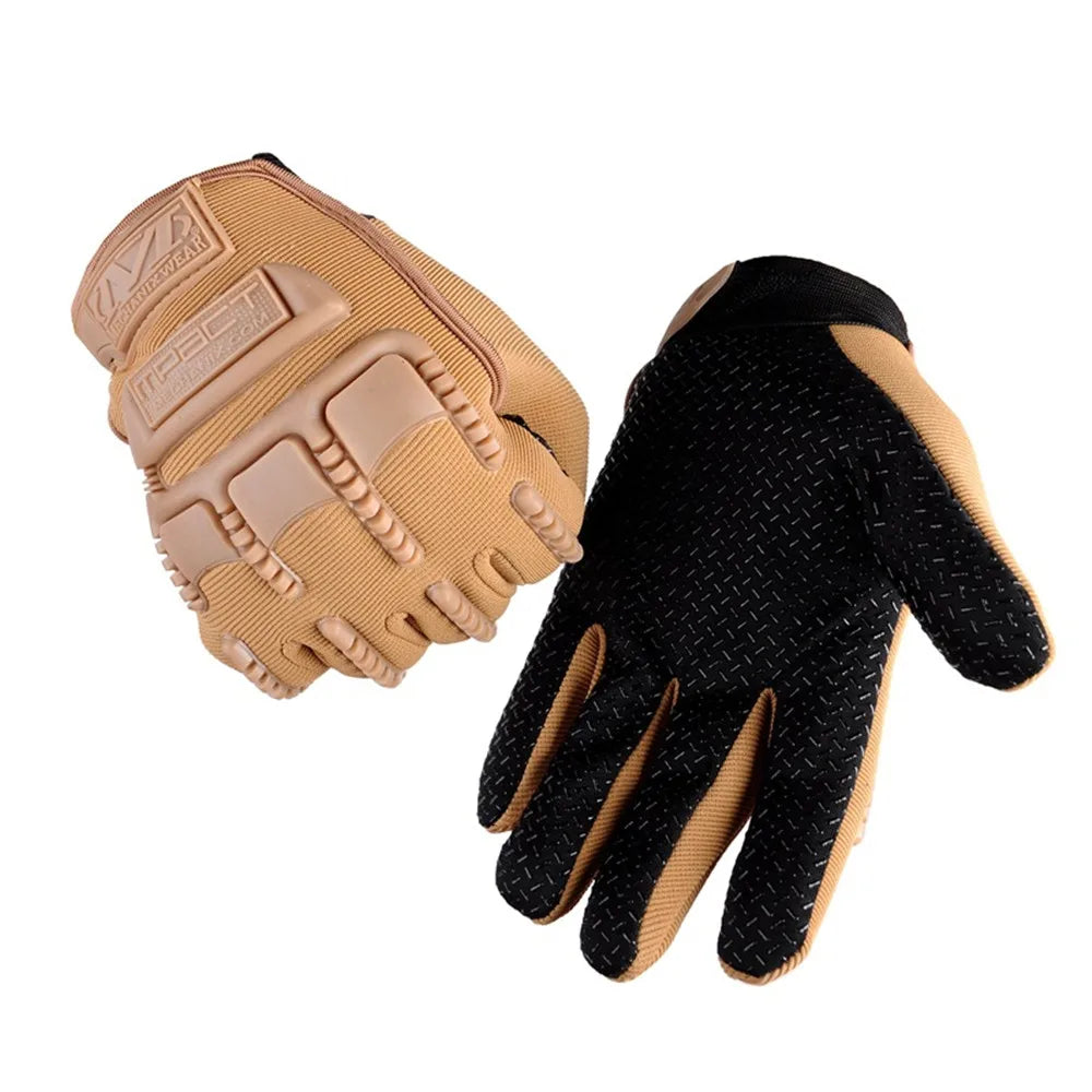 Fly Fishing Gloves, Camouflage Waterproof Anti-Slip Breathable Glove, Full Finger Durable Fishing Cycling Glove