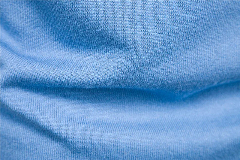 Winter Men's Turtleneck Sweater Casual Solid Colour Warm Pullover High Quality Slim Neck Long Sleeve Sweater For Men