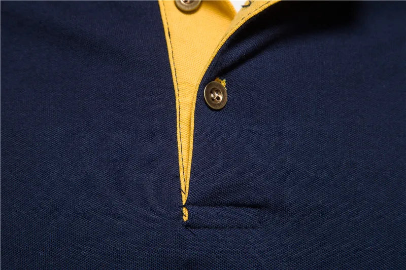 100% katoenen poloshirt met badge-borduurwerk voor heren, korte mouwen, patchwork herenpolo's, zomerkleding van kwaliteitsmerken voor heren
