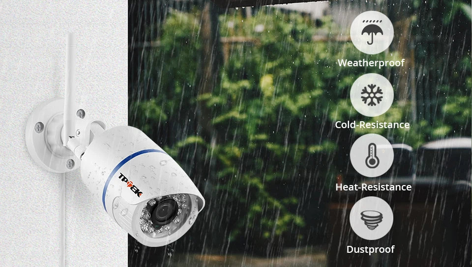 4MP 1080P IP-camera Buiten WiFi Beveiligingscamera voor Thuis Draadloze Bewaking Wi-Fi Bullet Waterdichte IP Video HD Camera CamHi Cam