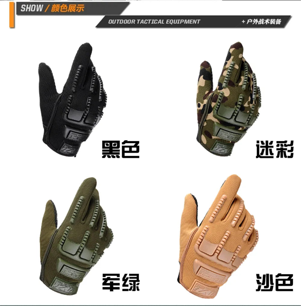 Fly Fishing Gloves, Camouflage Waterproof Anti-Slip Breathable Glove, Full Finger Durable Fishing Cycling Glove