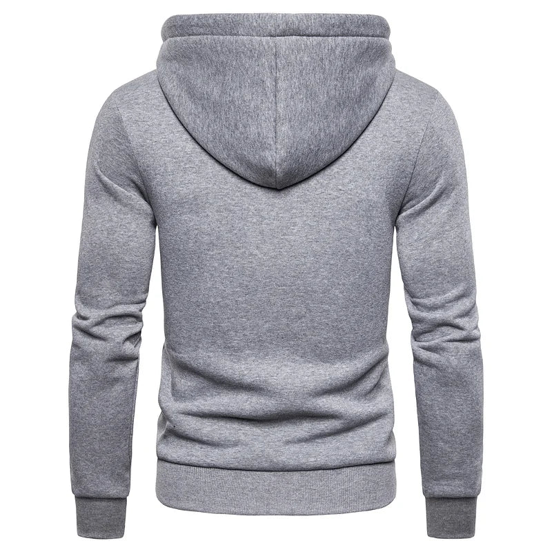 2021 neue Herbst Winter Baumwolle Hoodied Herren Sweatshirts Solide Hoody Fleece Dicken Hoodies Männer Sportswear Zipper Sweatshirts Männer