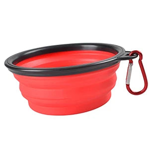 350/1000ml Grote opvouwbare siliconen voerbak voor buiten, draagbare waterbak voor honden, puppyvoer, opvouwbare voerbak voor huisdieren, speelgoed