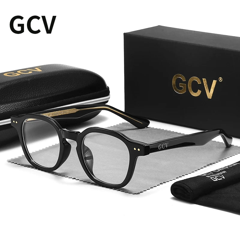 Unisex Acetate Blue Light Blocking Glasses round Transparent Eyeglass Frame Computer Goggles for Men Women Blue Blocking Glasses 2022