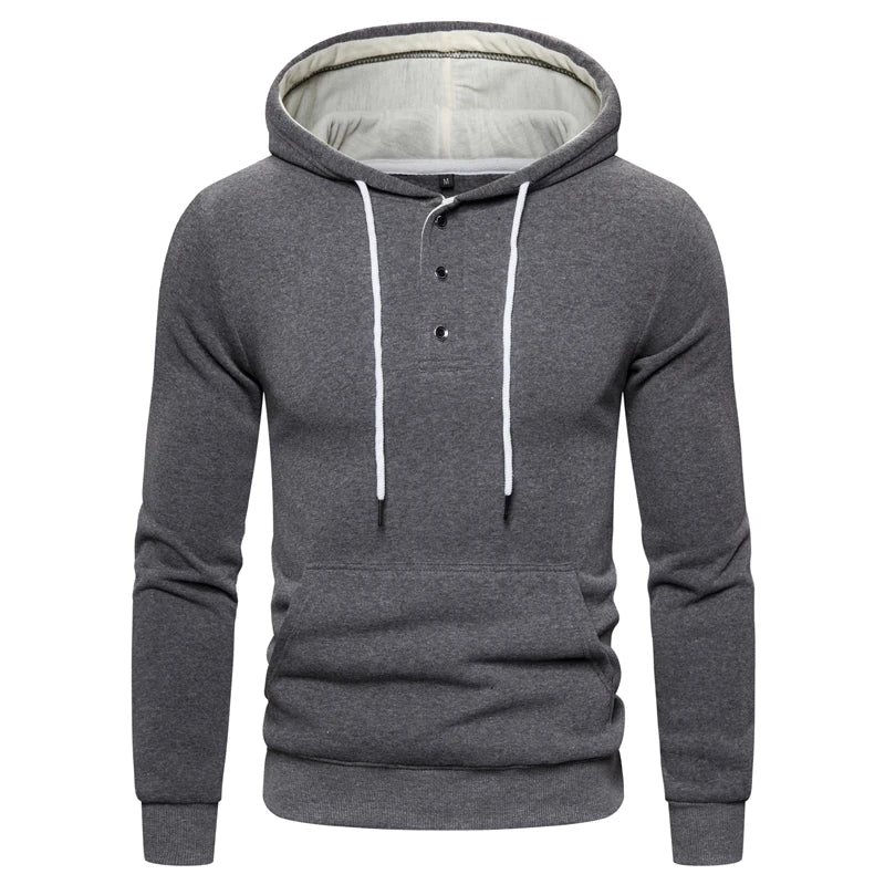 2021 neue Herbst Winter Baumwolle Hoodied Herren Sweatshirts Solide Hoody Fleece Dicken Hoodies Männer Sportswear Zipper Sweatshirts Männer
