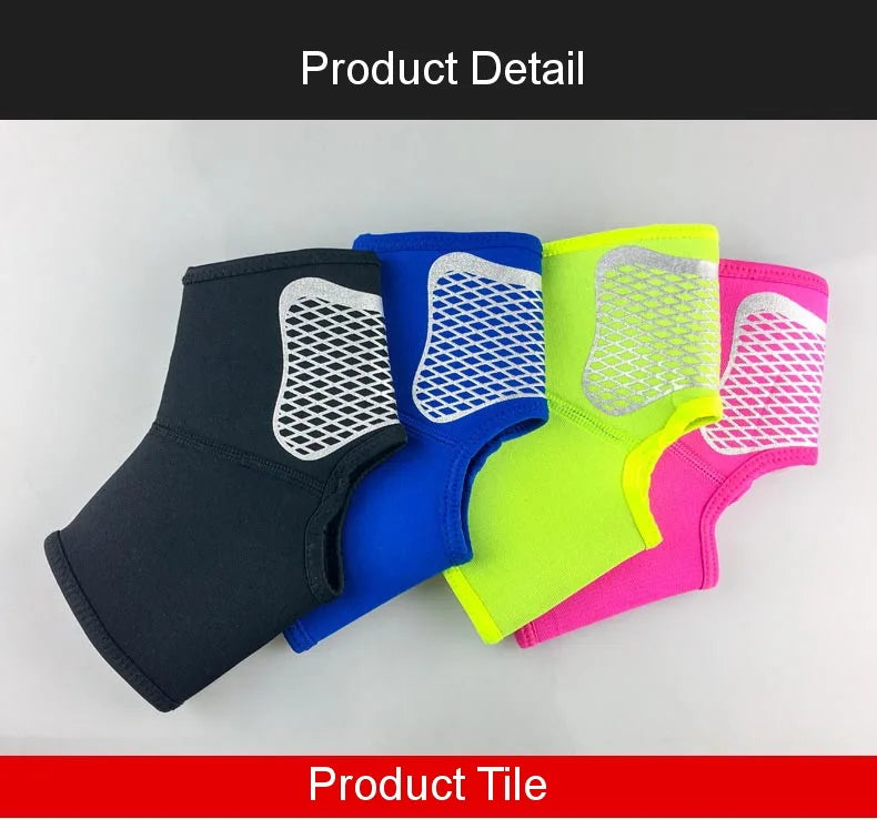 1 stuks neopreen sport enkelbrace voor mannen en vrouwen, compressie vaste Jiont enkelondersteuningsbeschermer, sok om pijn te verlichten, wandelen, sportschool