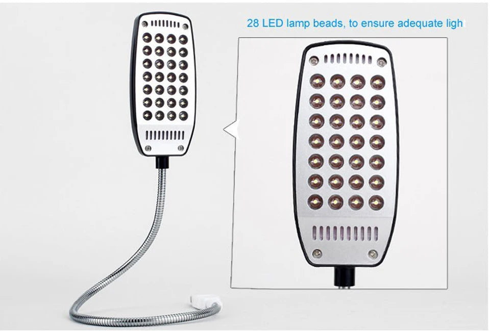 28 leds Book Reading Lamp Flexible USB Night Light for Laptop Notebook Computer Desktop No Flicker Eyesight Protection Light