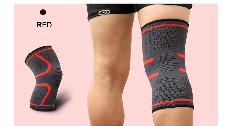 1 STUKS Fitness Hardlopen Fietsen Knie Ondersteuning Braces Elastische Nylon Sport Compressie Kniebeschermer Mouw voor Basketbal Volleybal