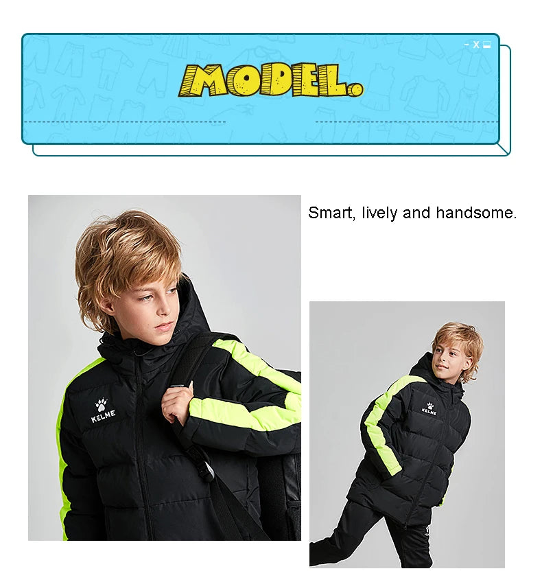 Kids Cotton Clothing Winter Long Jacket Sports Hooded Outwear Baby Children Windproof Warm Outdoor Cotton Coat 3883405