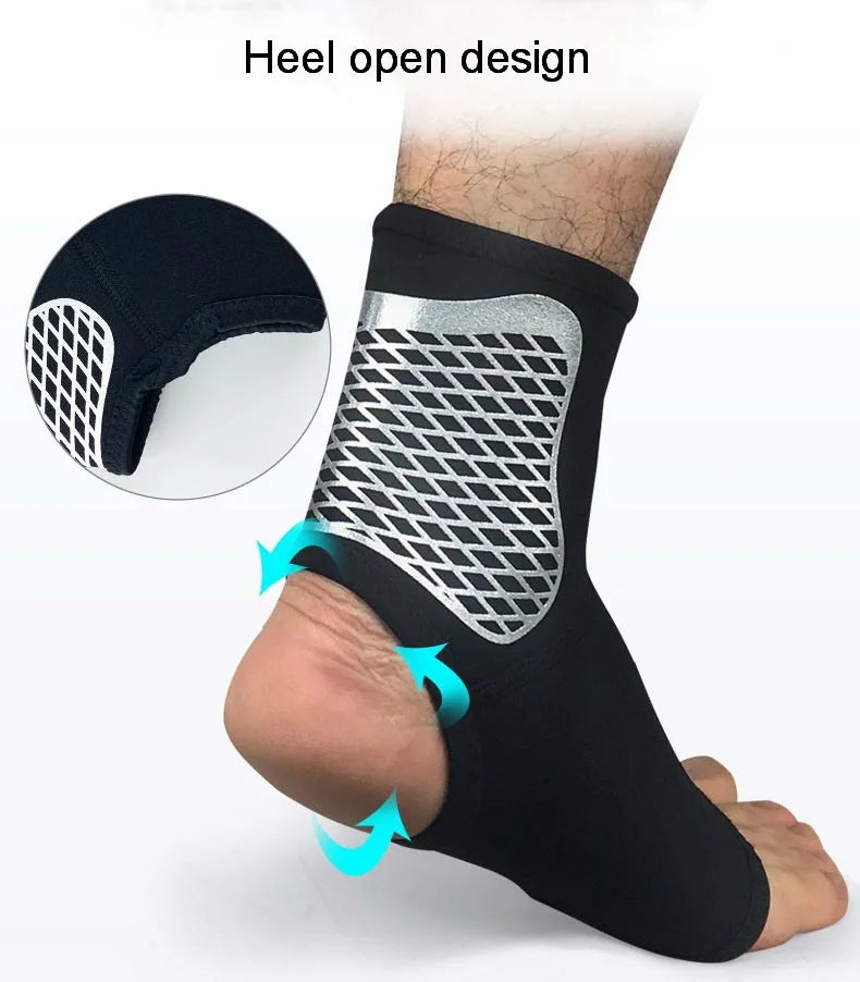 1 stuks neopreen sport enkelbrace voor mannen en vrouwen, compressie vaste Jiont enkelondersteuningsbeschermer, sok om pijn te verlichten, wandelen, sportschool