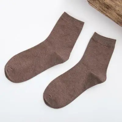 5 paar damessokken van bamboevezel, kleurrijk, modieus, casual, harajuku, effen, vrouwelijk