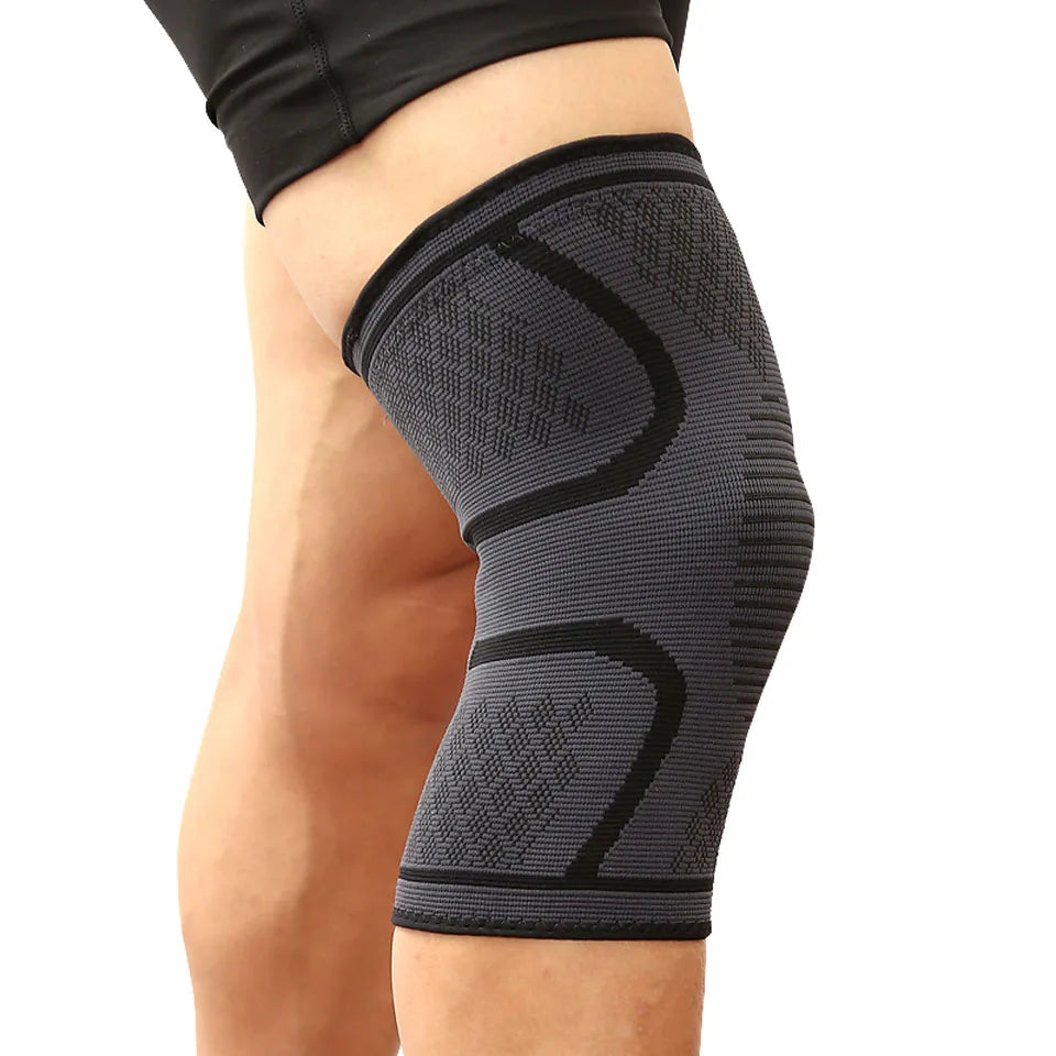 1 STUKS Fitness Hardlopen Fietsen Knie Ondersteuning Braces Elastische Nylon Sport Compressie Kniebeschermer Mouw voor Basketbal Volleybal