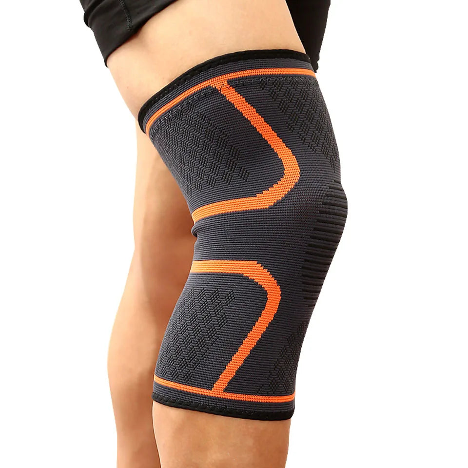 1 STUKS Fitness Hardlopen Fietsen Knie Ondersteuning Braces Elastische Nylon Sport Compressie Kniebeschermer Mouw voor Basketbal Volleybal
