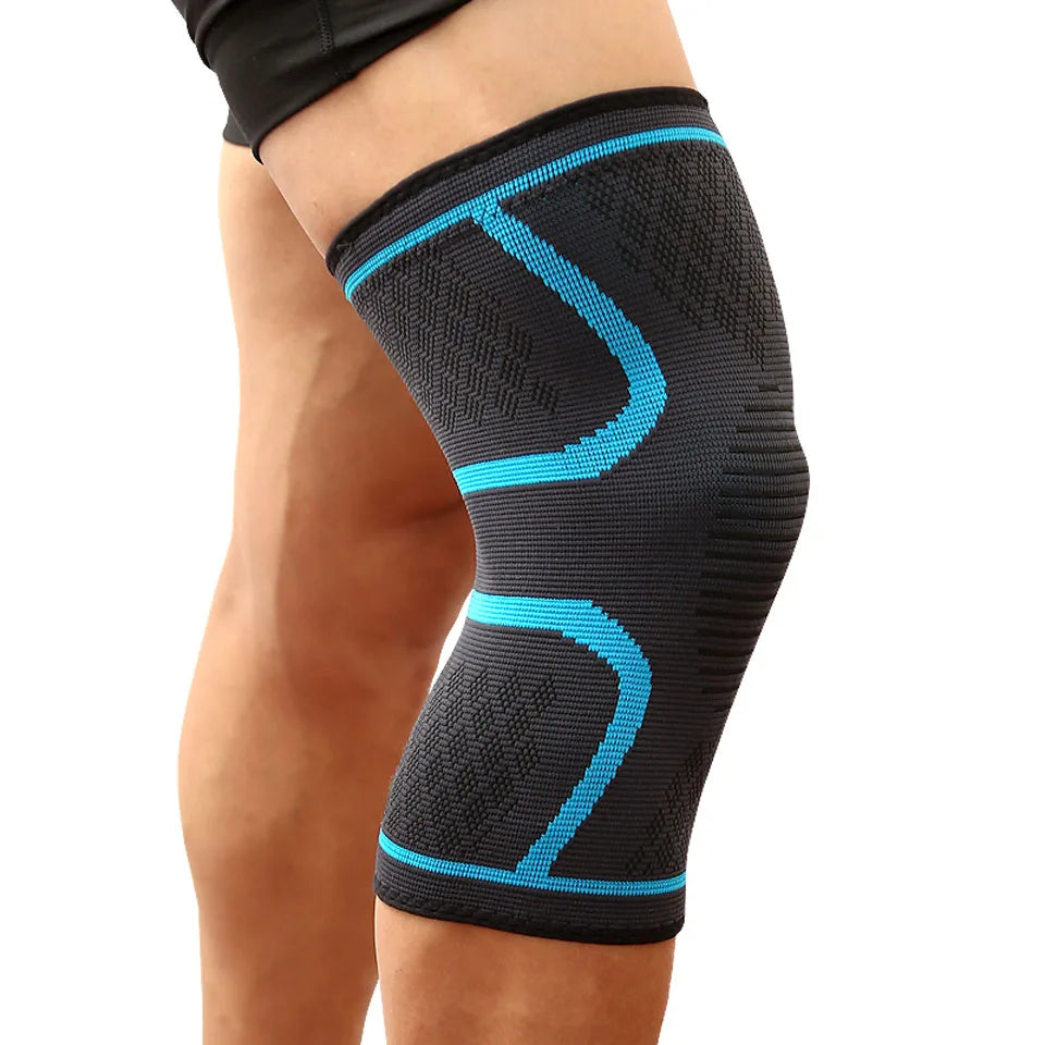 1 STUKS Fitness Hardlopen Fietsen Knie Ondersteuning Braces Elastische Nylon Sport Compressie Kniebeschermer Mouw voor Basketbal Volleybal