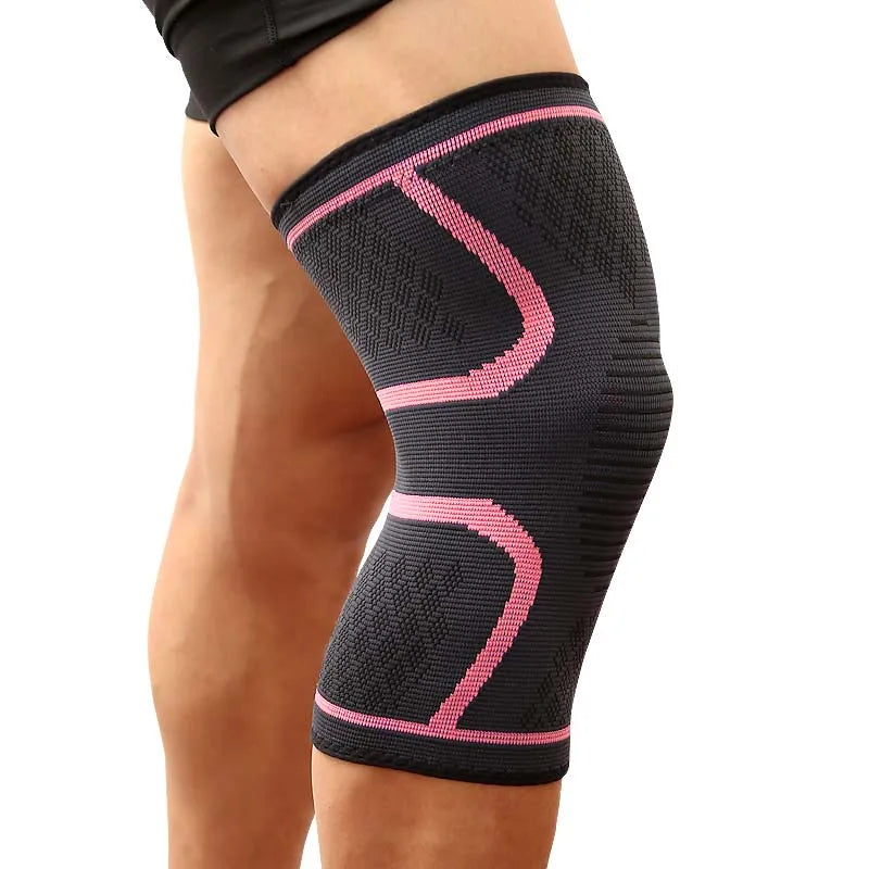 1 STUKS Fitness Hardlopen Fietsen Knie Ondersteuning Braces Elastische Nylon Sport Compressie Kniebeschermer Mouw voor Basketbal Volleybal