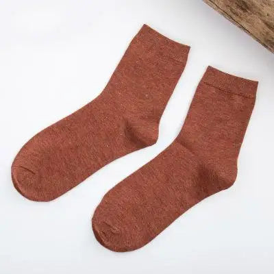 5 paar damessokken van bamboevezel, kleurrijk, modieus, casual, harajuku, effen, vrouwelijk