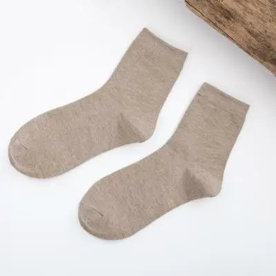 5 paar damessokken van bamboevezel, kleurrijk, modieus, casual, harajuku, effen, vrouwelijk