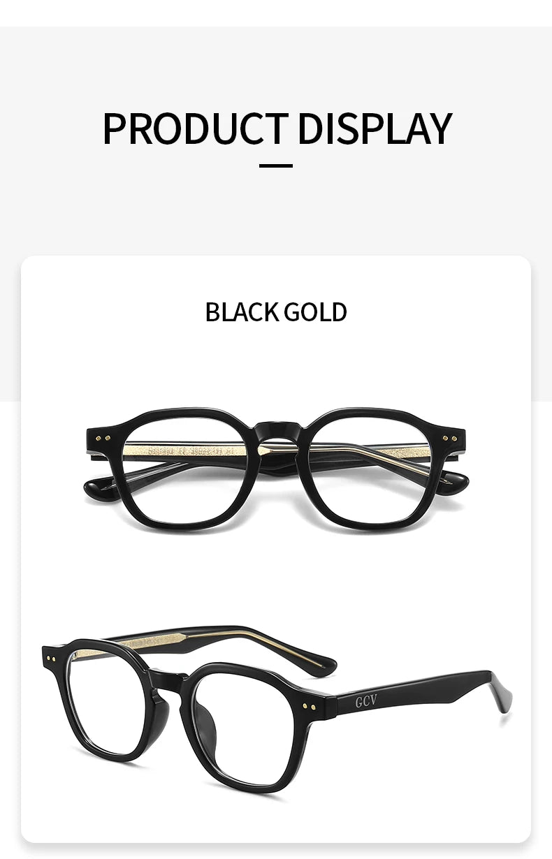 Unisex Acetate Blue Light Blocking Glasses round Transparent Eyeglass Frame Computer Goggles for Men Women Blue Blocking Glasses 2022