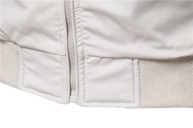 Solid Colour Baseball Jacket Men's Casual Stand Collar Bomber Men's Jackets Autumn High Quality Slim Fit Jackets for Men