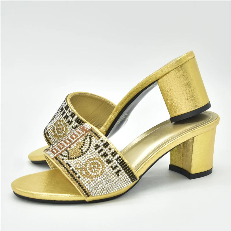 2025 Nigerian Women Designer Party Pumps Luxury Shoes Comfy Platform Sandal Elegant High Heels for Ladies