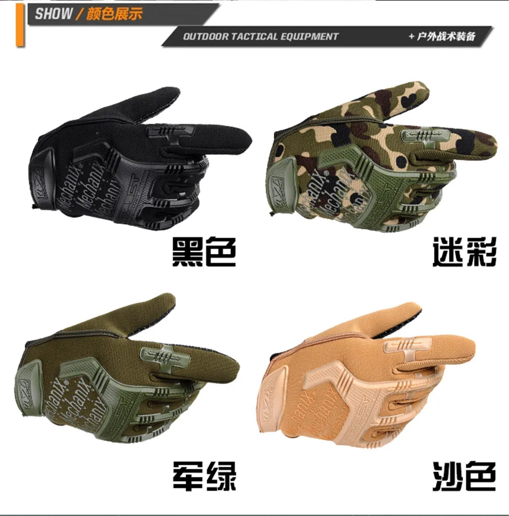 Fly Fishing Gloves, Camouflage Waterproof Anti-Slip Breathable Glove, Full Finger Durable Fishing Cycling Glove