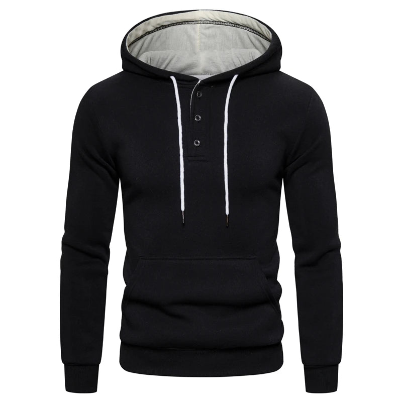 2021 neue Herbst Winter Baumwolle Hoodied Herren Sweatshirts Solide Hoody Fleece Dicken Hoodies Männer Sportswear Zipper Sweatshirts Männer