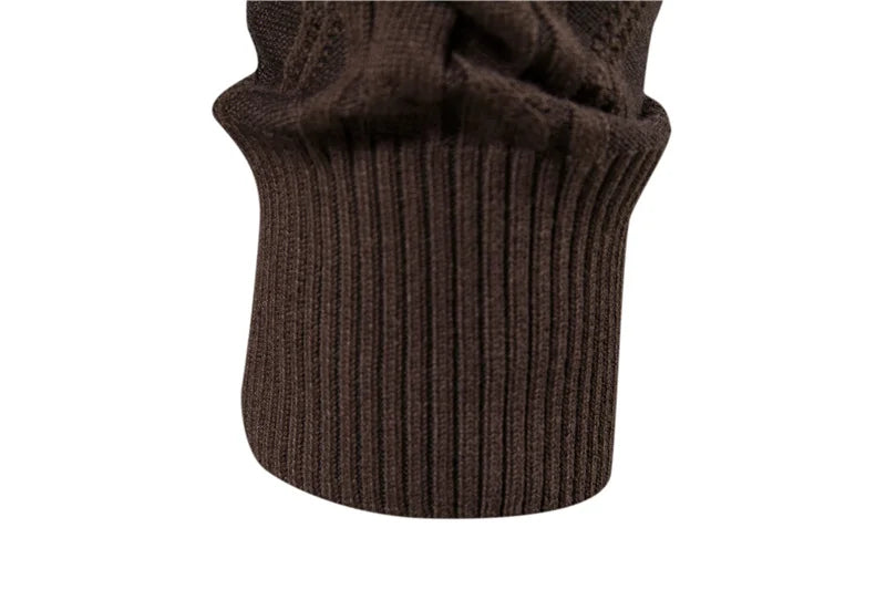 Cotton Argyle Cardigan Men Casual Single Breasted Solid Colour Business Men's Cardigans New Winter Fashion Sweater Man