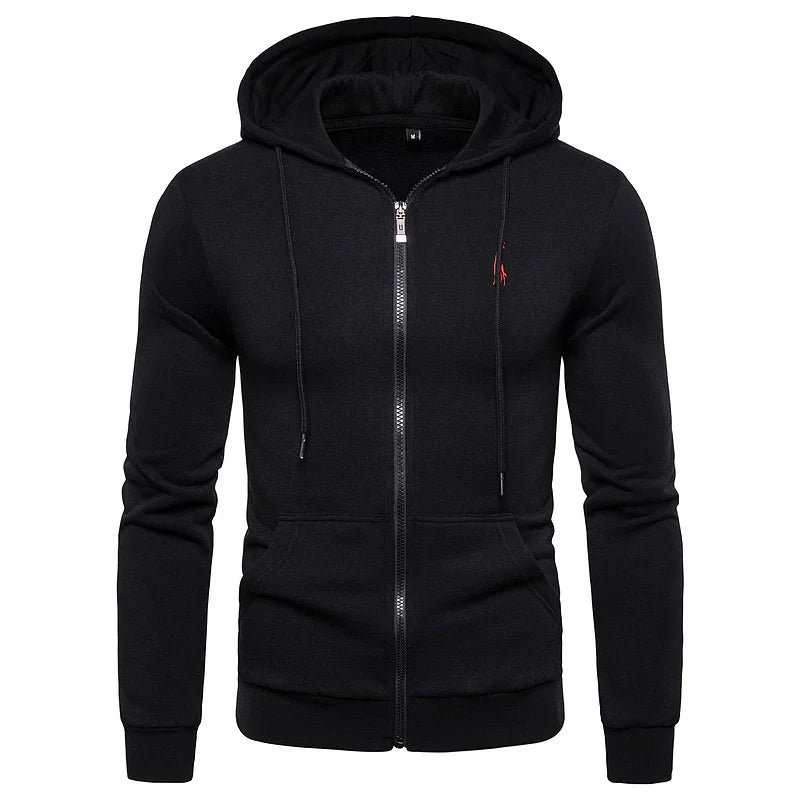 2021 neue Herbst Winter Baumwolle Hoodied Herren Sweatshirts Solide Hoody Fleece Dicken Hoodies Männer Sportswear Zipper Sweatshirts Männer
