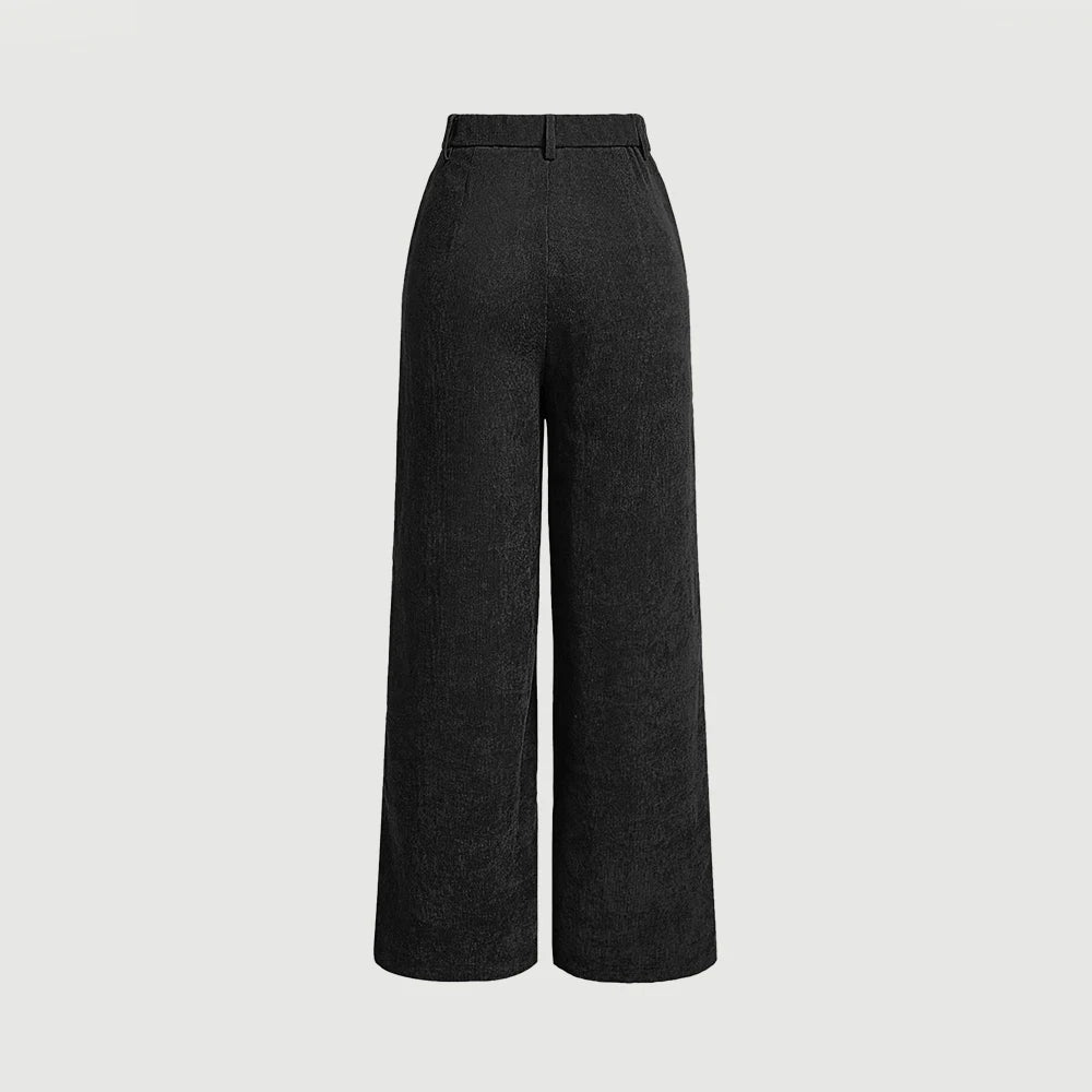 Women's High Waist Casual Pants Retro Vintage Pocket Full Length All Season Multi-Occasion Trousers