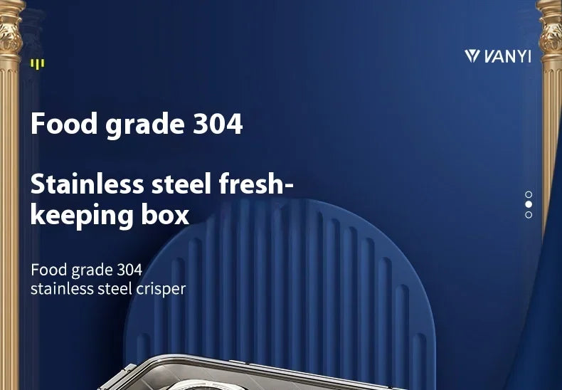 Stainless Steel Airtight Containers w/ Date Indicator & Leakproof Lid - BPA-Free Microwave/Freezer Safe - Home/Kitchen Lunch Box