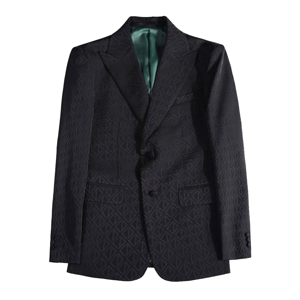 Men's Floral Print Blazer Jacket - Slim Fit Single-Breasted Business Casual Style Autumn Winter Formal Male Coat
