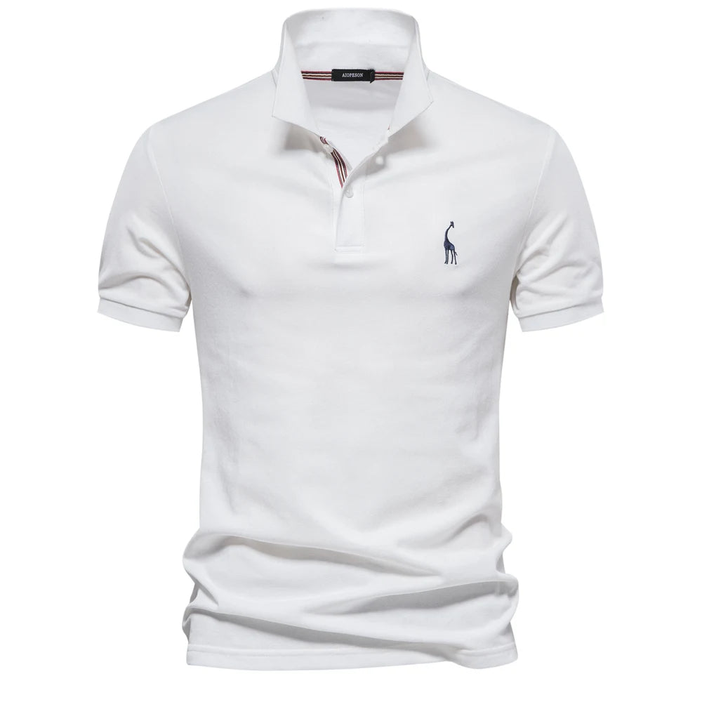 Men's Polo Shirts Cotton Polo Shirts for Men Short Sleeve High Quality Solid Polo Men New Summer Clothing