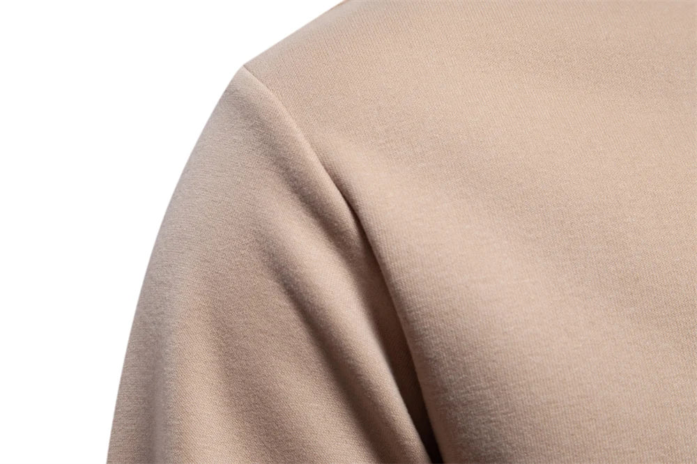 Men's Zipper Pocket Cotton Blend Sweatshirt For Casual Sport Pullover Men's Sweatshirts