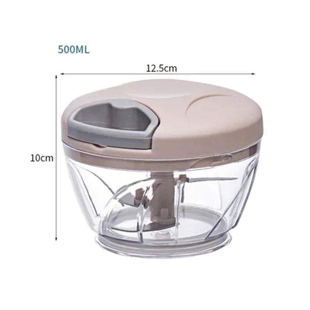 500/900ML handmatige knoflookpers roestvrij staal multifunctionele voedselsnijder zware ergonomische keukenhulp