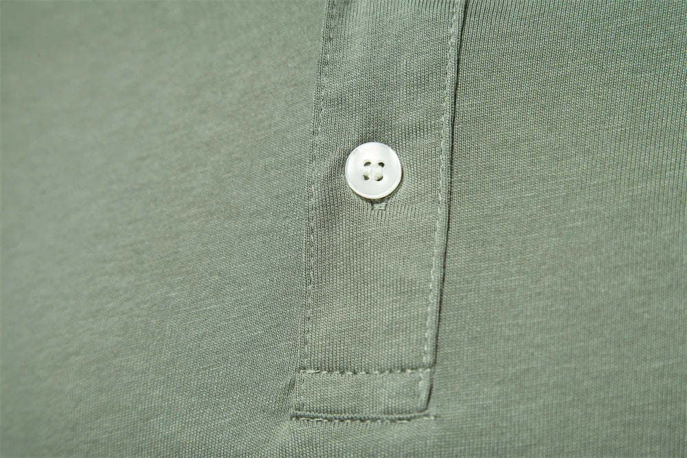 100% Cotton Embroidery Men's Polo Shirts Solid Colour Short Sleeve Polo Shirts Summer Social Polos For Men