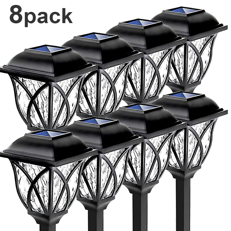 1-10 Pack Solar Yard Lights Bright Lawn Lights Outdoor Waterproof Led Solar Pathway Lights Landscape Path Lights